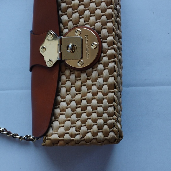 Michael Kors Beige and Brown Woven Handbag - Picture 2 of 13